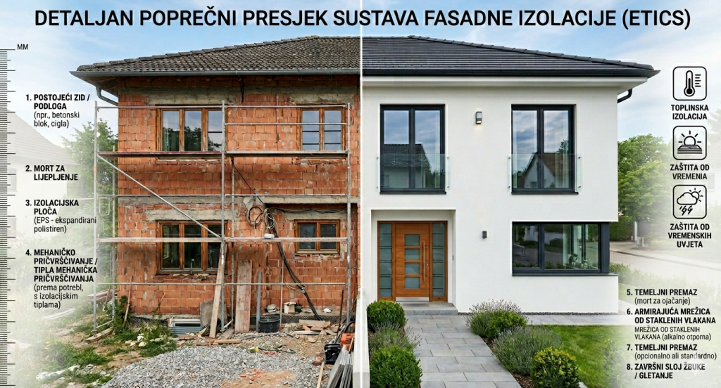 Fasadni sustav ETICS ili kontaktna fasada