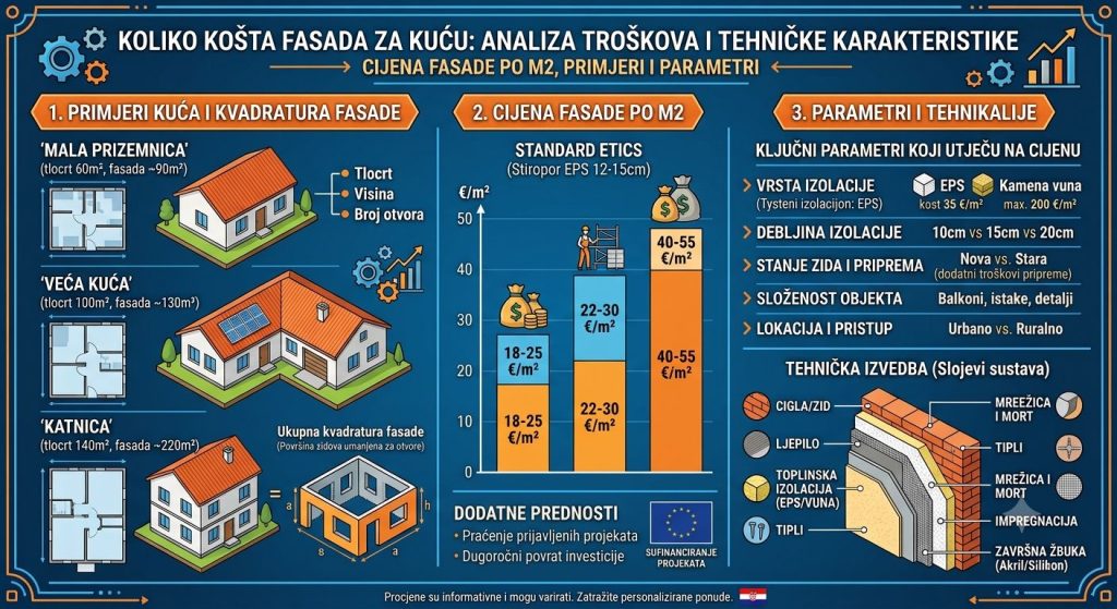 koliko košta fasada za prosječnu kuću