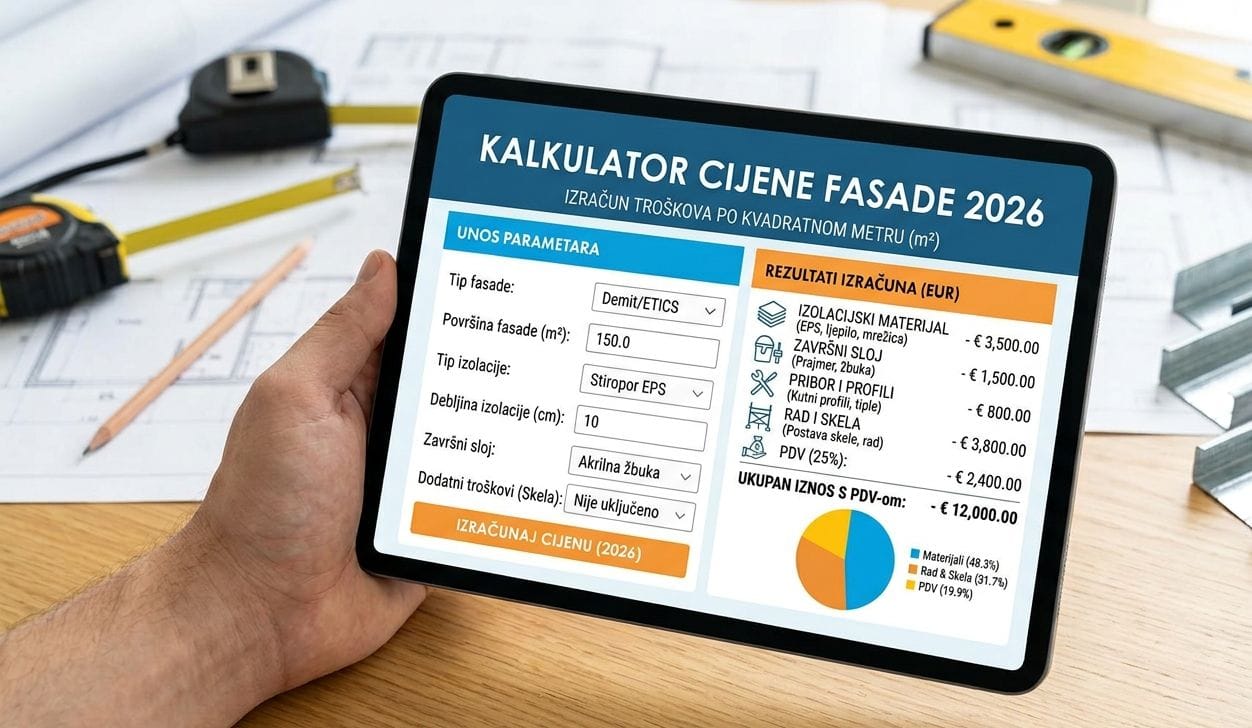 Kalkulator fasade cijena
