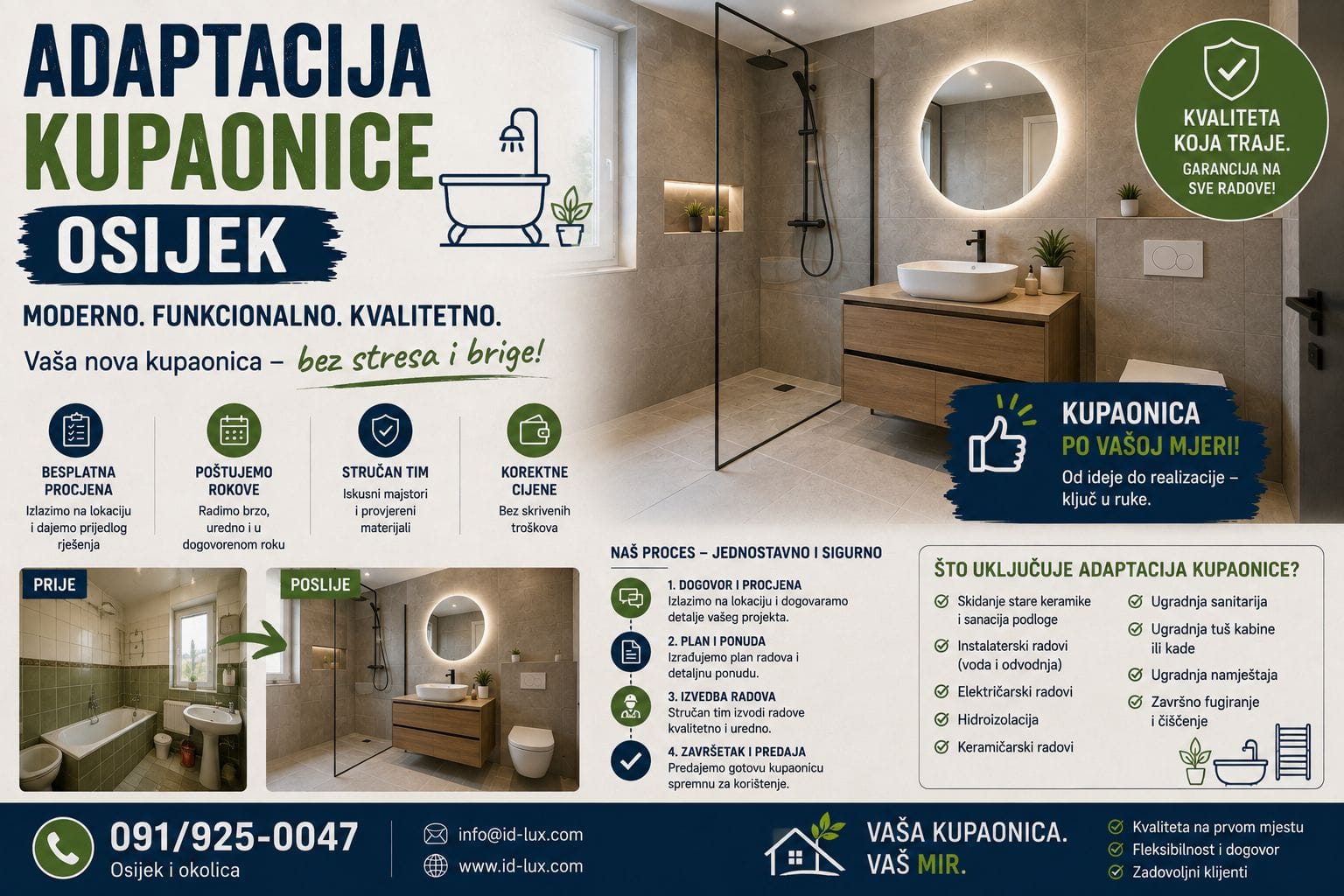Adaptacija kupaonice Osijek