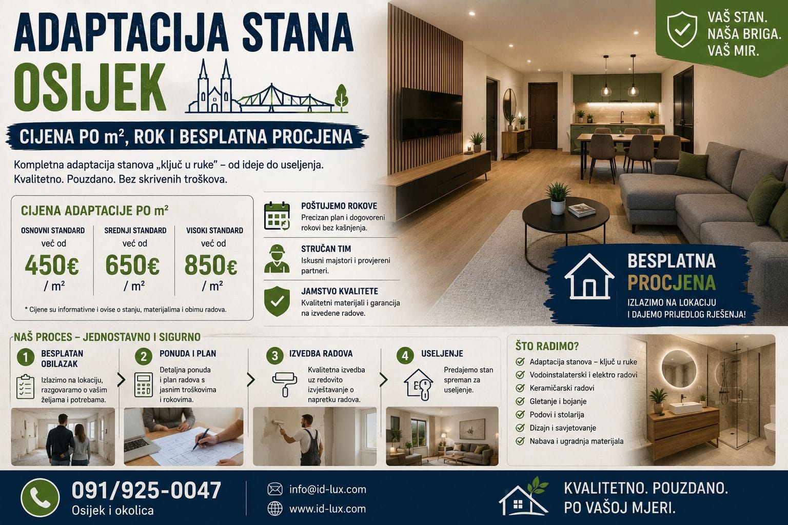 Adaptacija stana Osijek