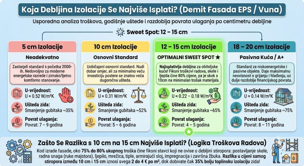 Koja debljina izolacije se isplati