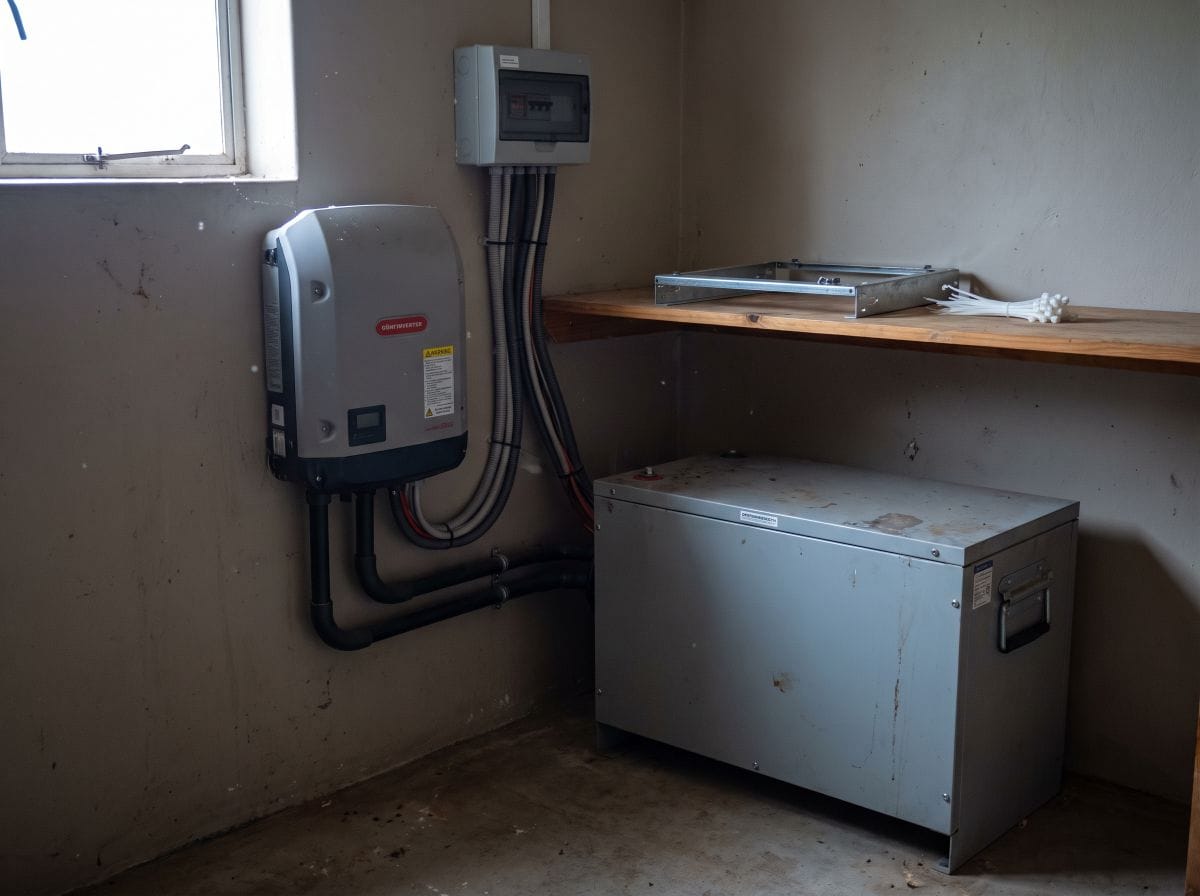 Izmjenjivač i baterijski spremnik solarne elektrane u tehničkoj prostoriji