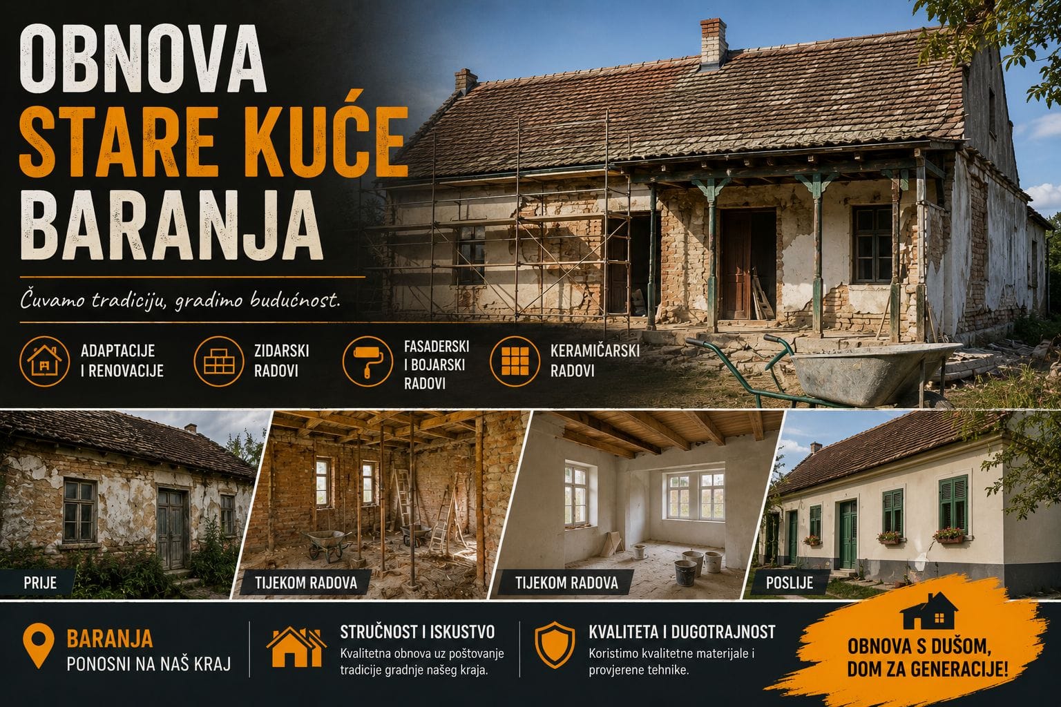 Obnova stare kuće Baranja